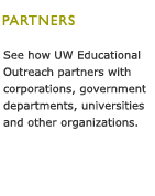 Learn more about how your university department can benefit from a partnership with UW Educational Outreach.